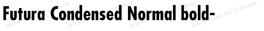 Futura Condensed Normal bold字体转换